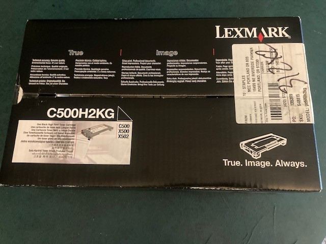 Genuine Lexmark C500S2KG Black Toner Cartridge C500 X500 X502 NIB