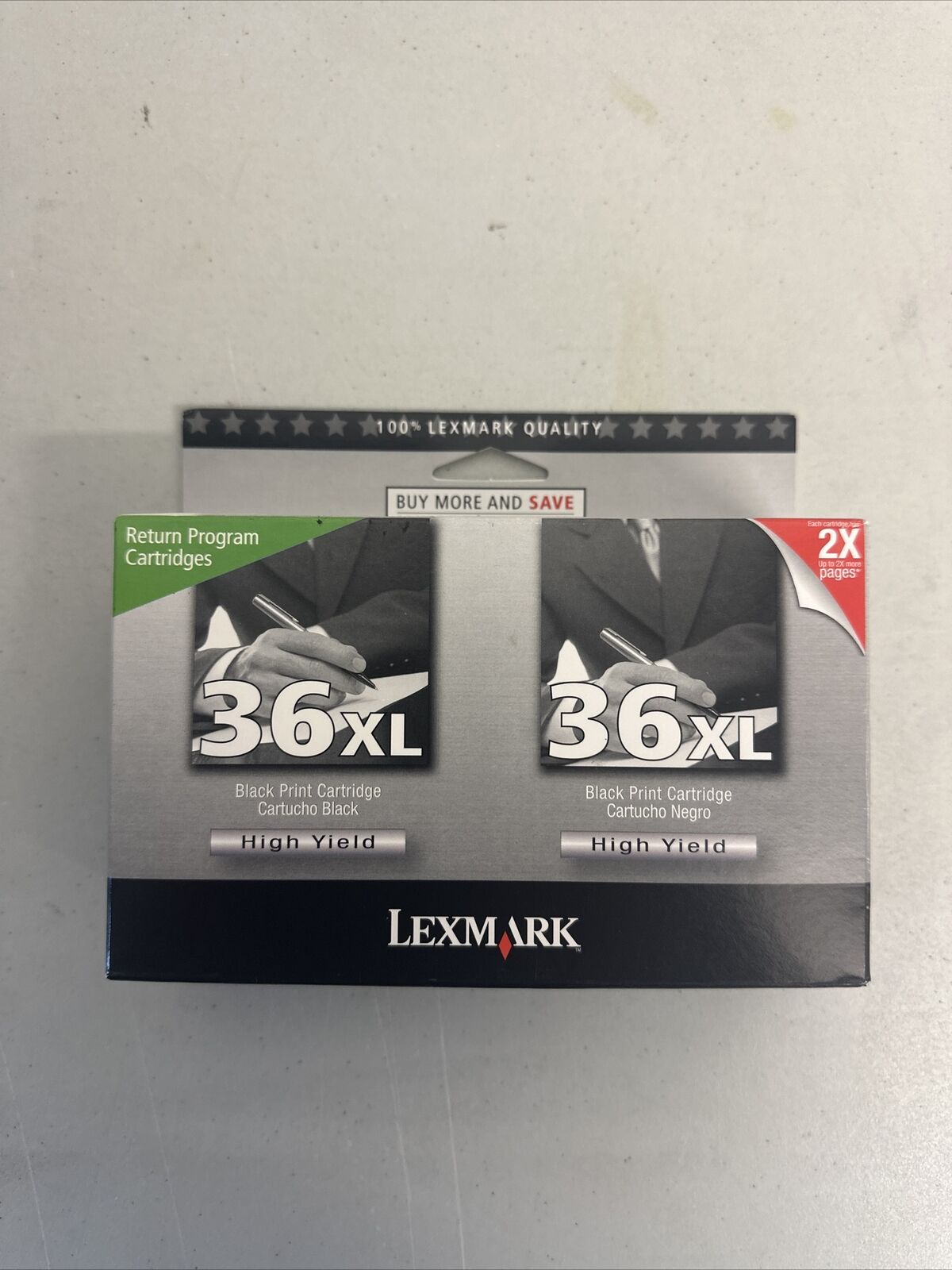 Lexmark 36 XL Ink Cartridge Black Twin Pack