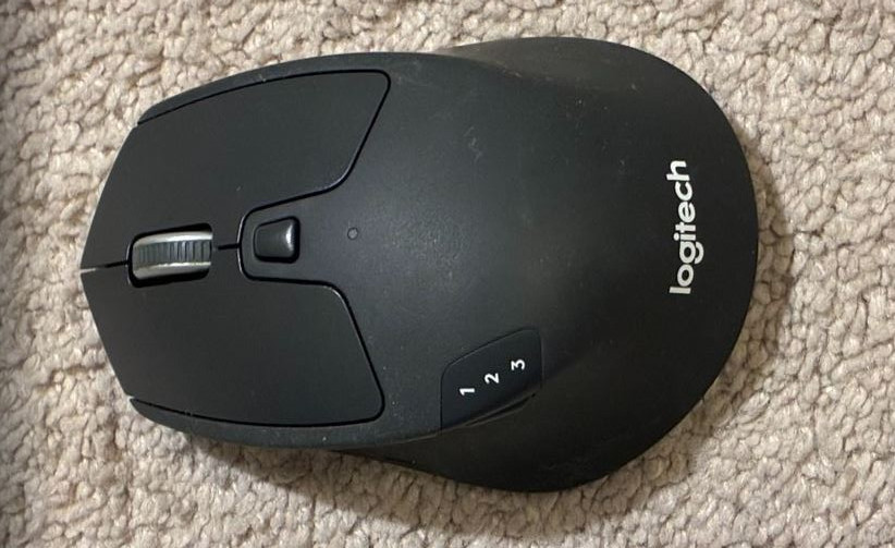 Logitech M720 Triathlon Wireless Bluetooth Mouse Tested Working No Receiver