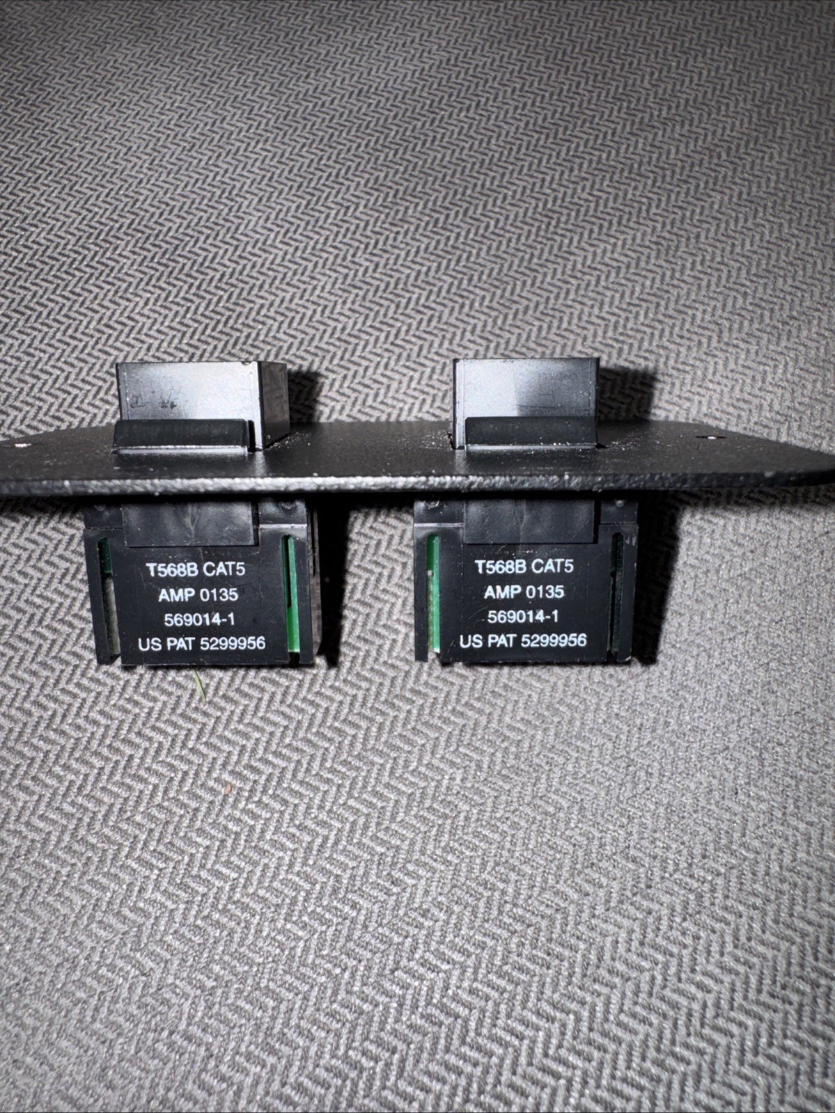 Amp Jack Cat5 RJ45 , T 568B Lot of 4 Pcs