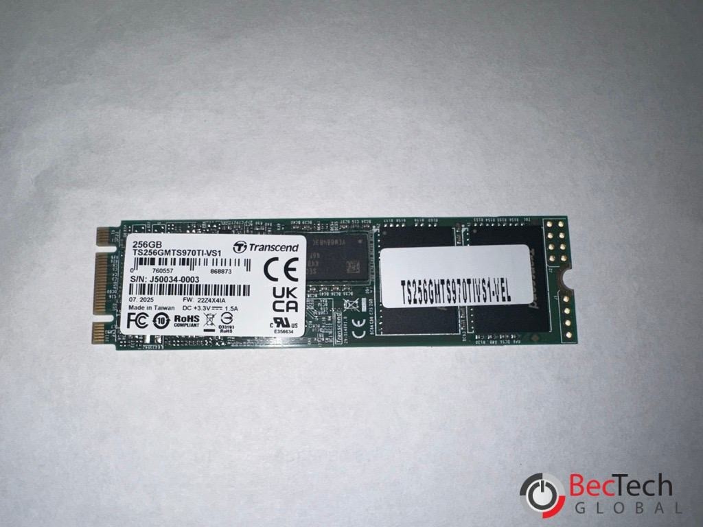 NEW Transcend 256GB INDUSTRIAL M.2 2280 SSD, SATA3 B+M Key, 3D TLC BiCS5