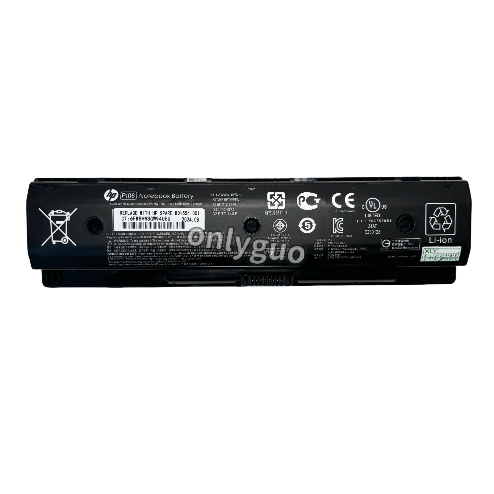 62Wh Genuine PI06 Battery for HP Pavilion ENVY 14 15 17 HSTNN-DB4N 710416-001 US