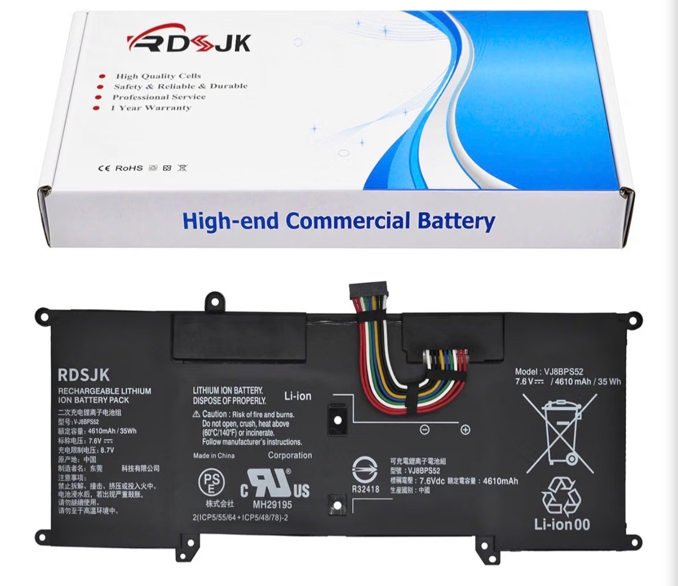 VJ8BPS52 V-J8BPS52 Laptop Battery for Sony VAIO S11 S13 S14 SX12 SX14 VJPG11C11N