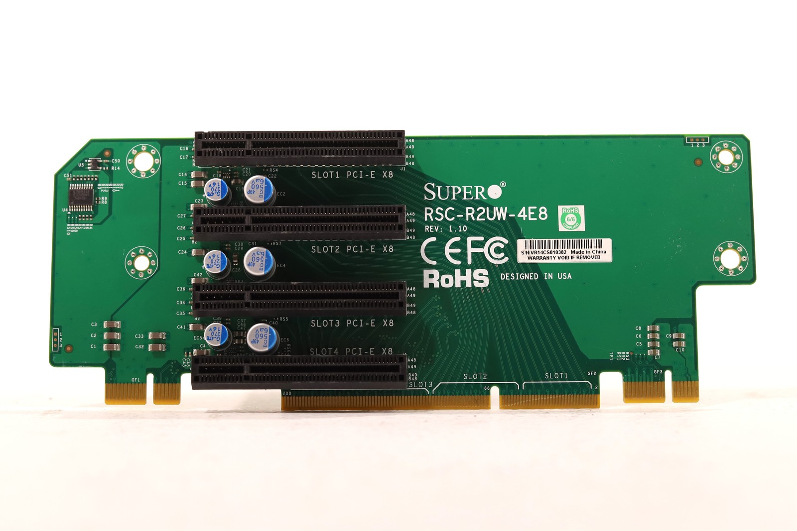 SuperMicro 2U Left-Side PCIe x8 Riser Card P/N: RSC-R2UW-4E8 Tested Working