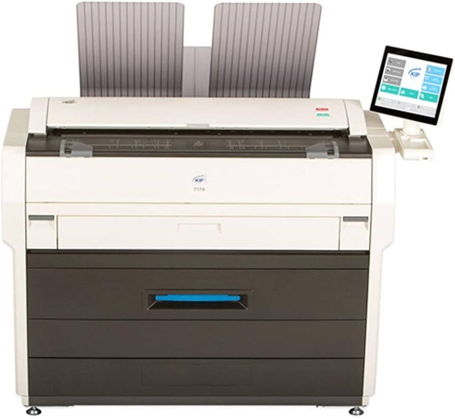 KIP 7170 2-Roll BW 36" Wide Large Format Inkjet Printer Copier Scan MFP