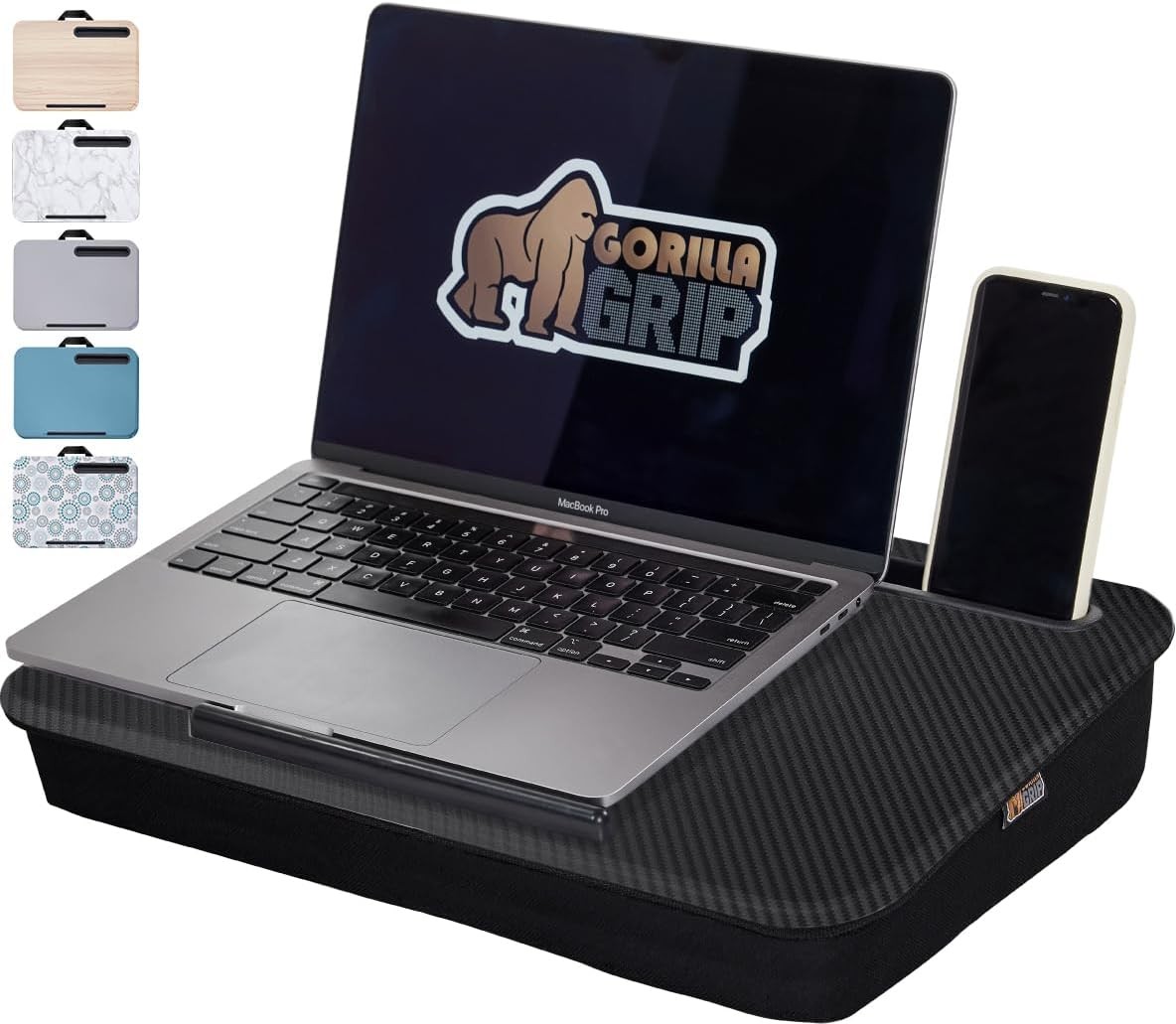 Laptop Lap Desk, Portable Tablet Stand Fits Laptops up to 15.6", Black