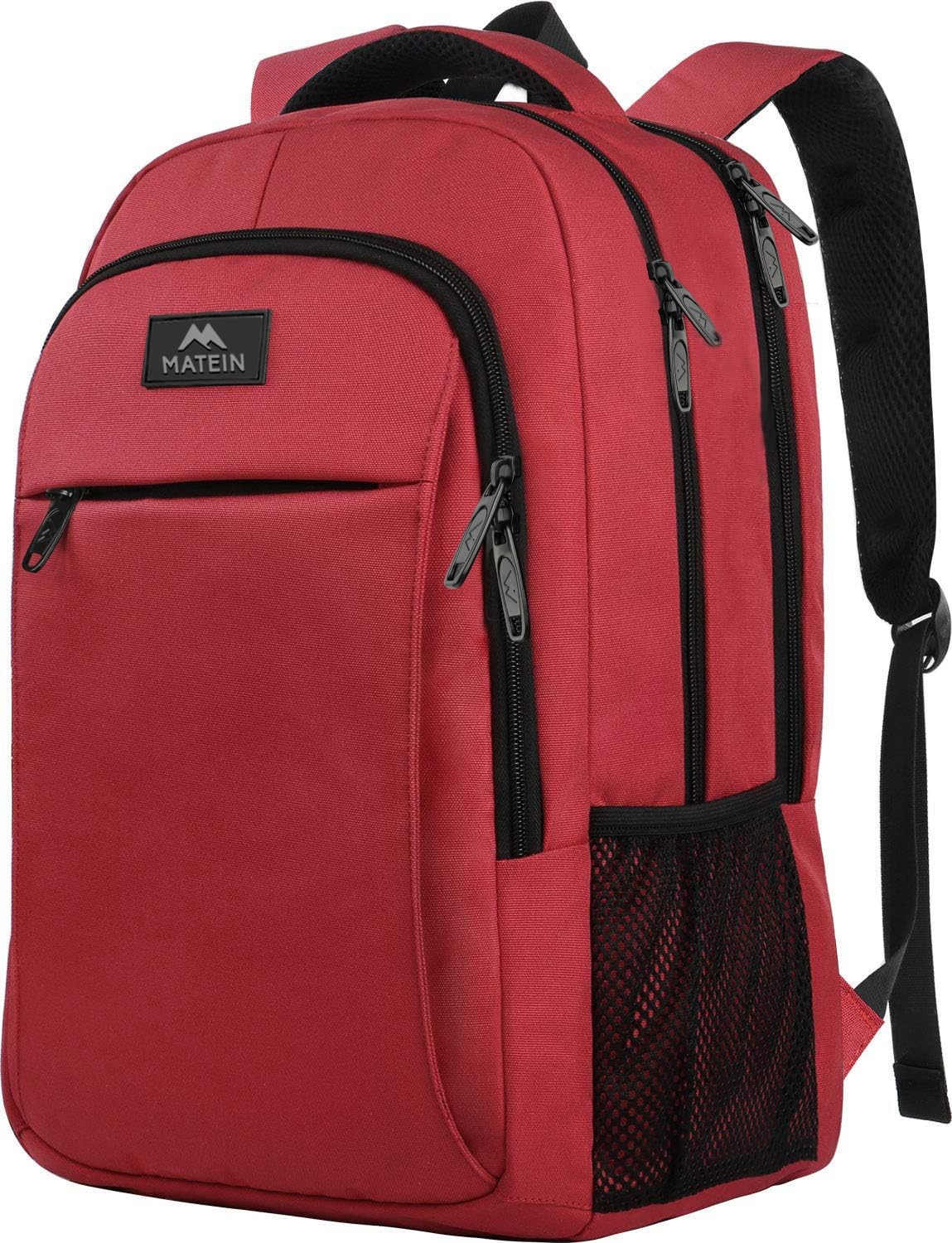 MATEIN Red 15.6 inch Laptop Backpack for Women, Water Inch,
