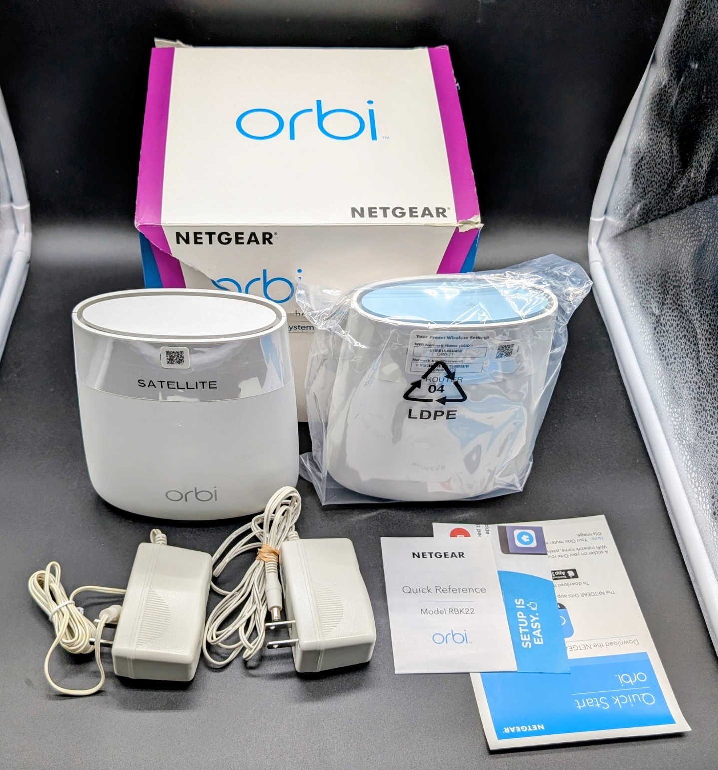 NETGEAR Orbi Mini RBK22 Tri-Band Mesh WiFi System 2.2 Gbps