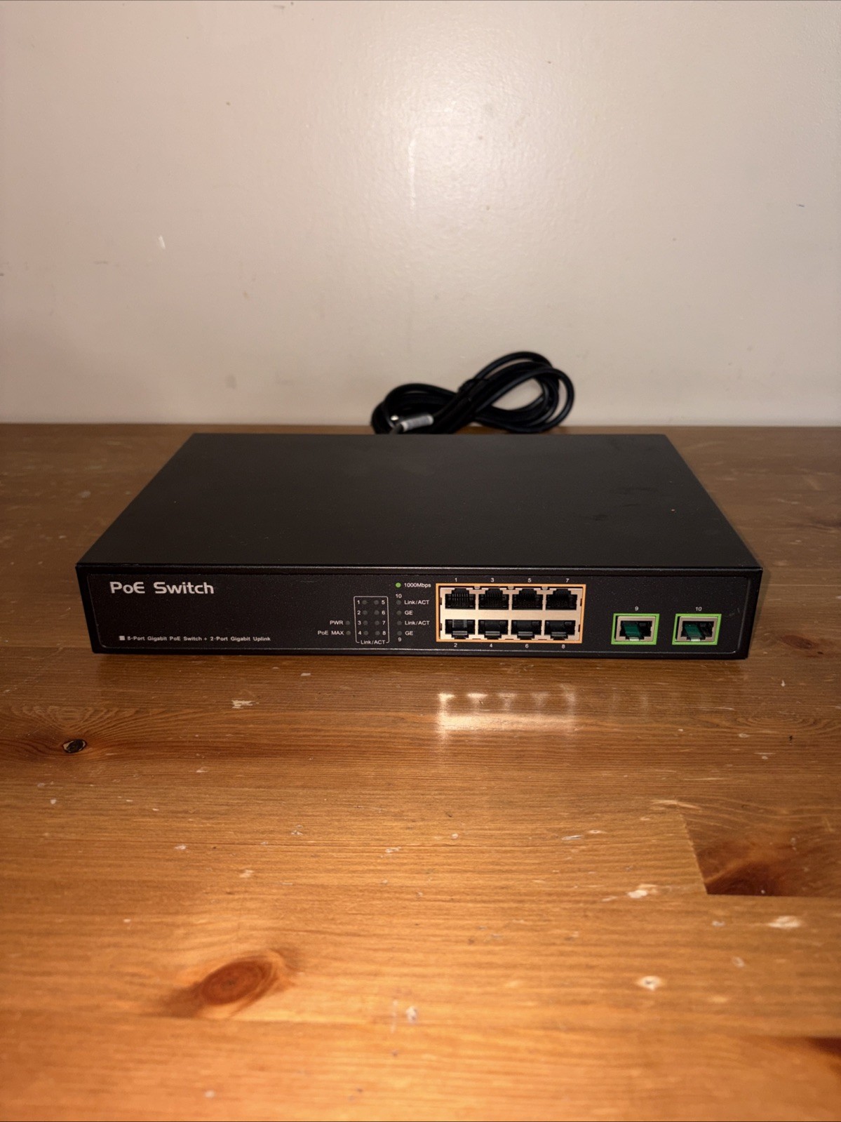 BV-Tech POE-SW802G 10 Gigabit Port Netwotk Switch 8 Port Gigabit PoE Works