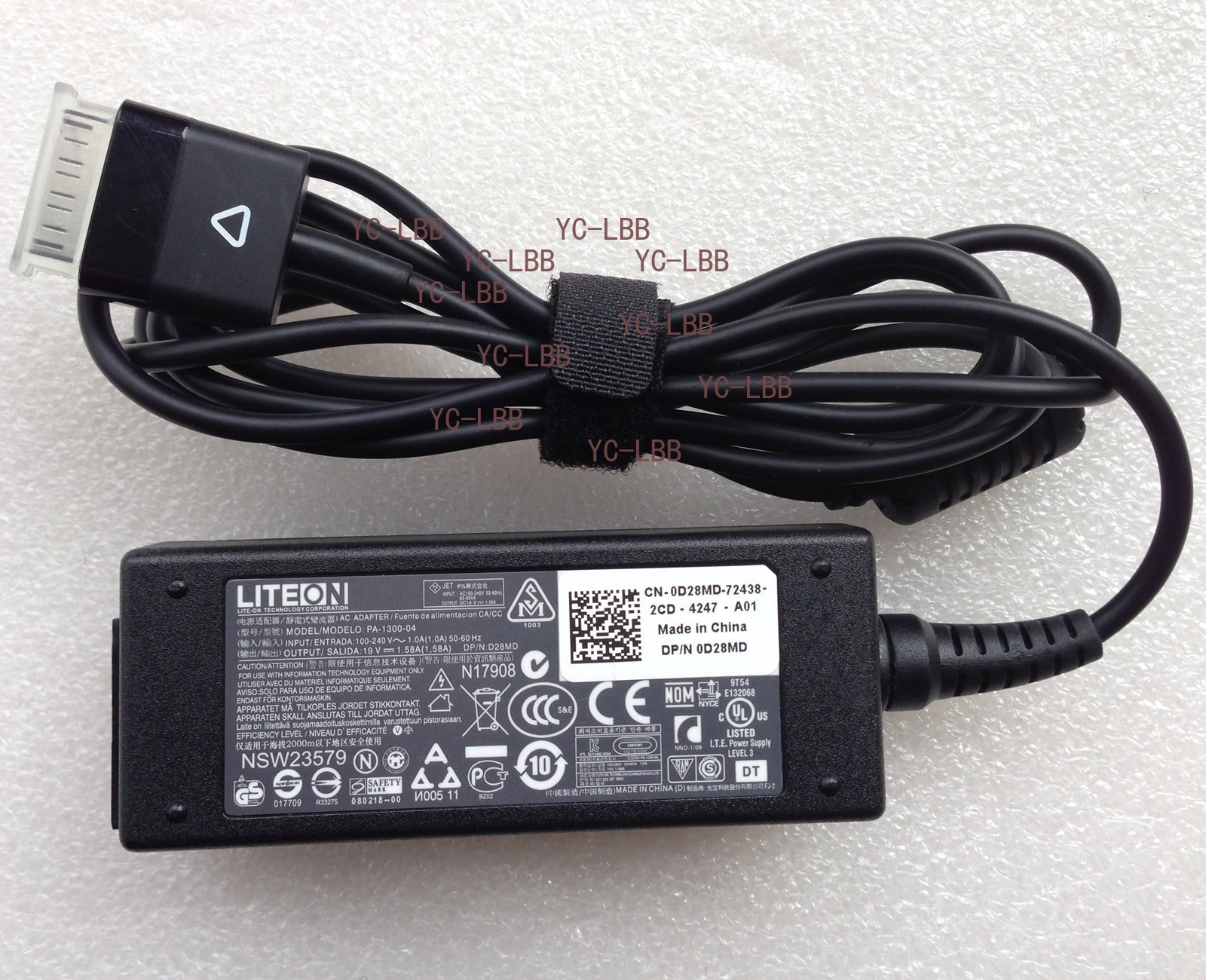 New Original OEM Dell 19V/19.5V 30W AC/DC Adapter&Cord for Dell Streak 10 Tablet