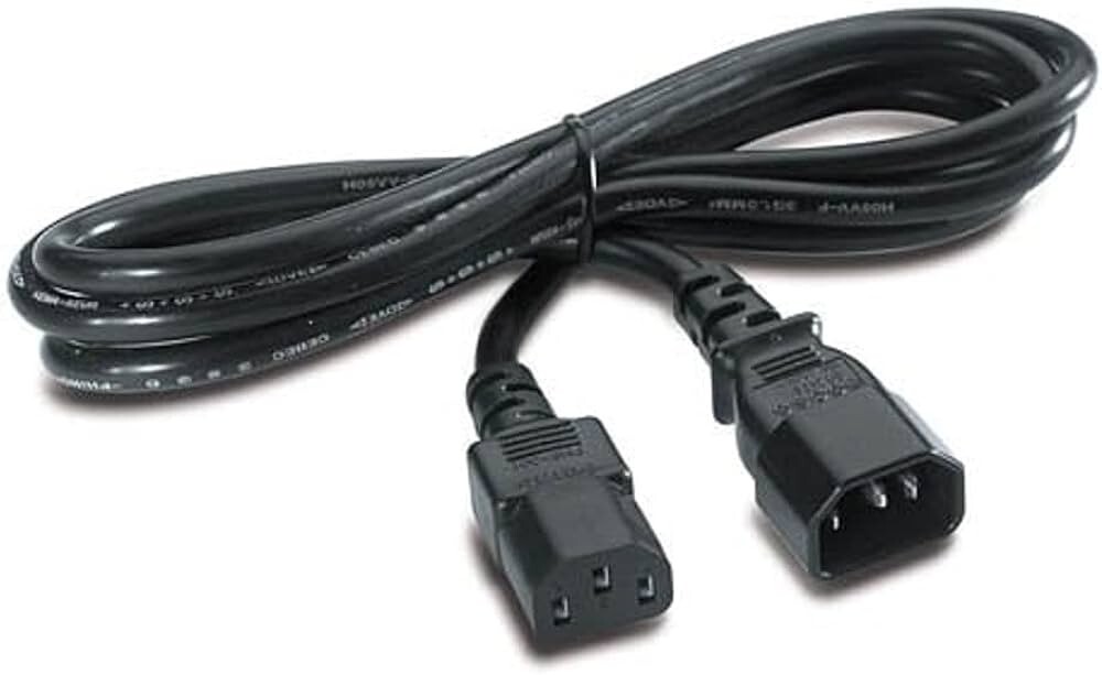 8-pack NEW 8Ft Heavy Duty C13 to C14 Power Cord Extension Black