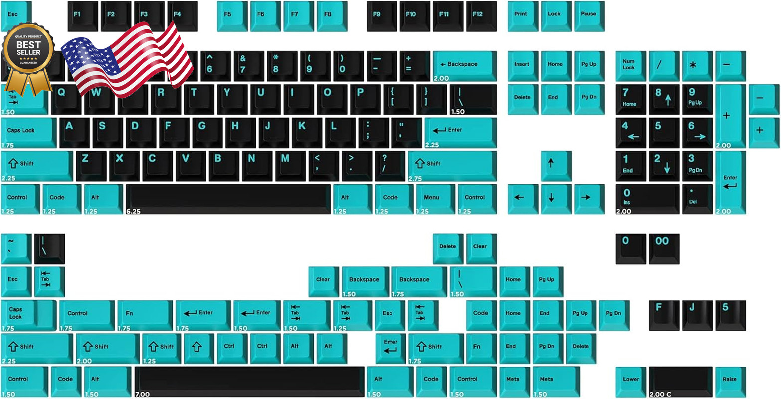 Drop + Mito GMK Pulse Custom Mechanical Keyboard Keycap Set -163-Keys Doubleshot
