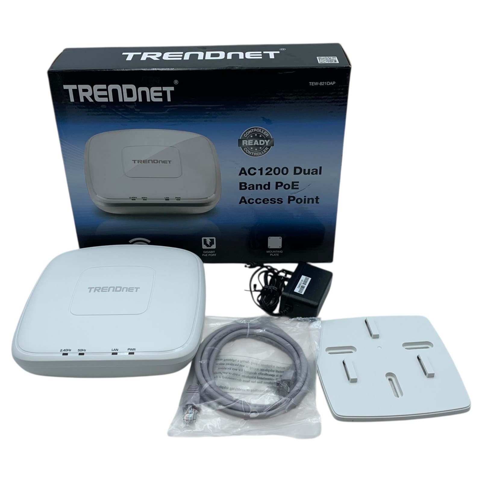 TRENDnet AC1200 Dual Band PoE Access Point, TEW-821DAP, MU-MIMO, 867 Mbps WiFi