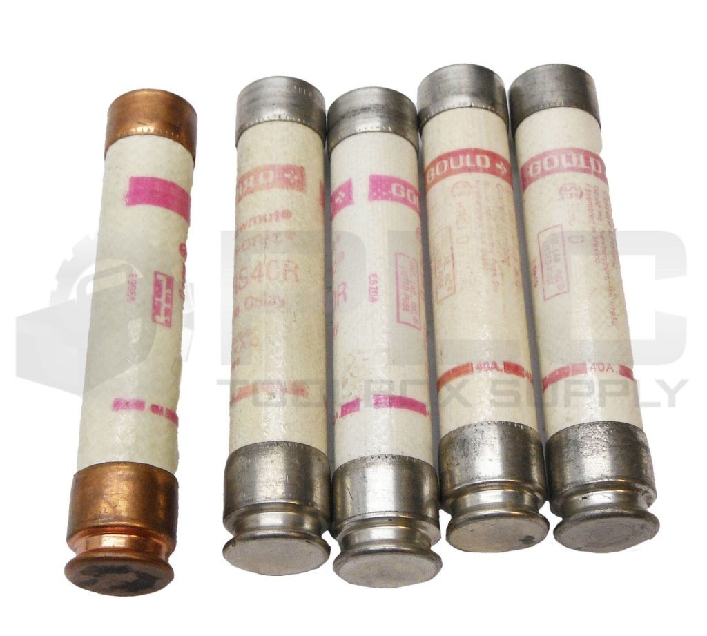 LOT OF 5 NEW GOULD SHAWMUT TRS40R TIME DELAY FUSE 40A 600VAC 300VDC *READ*