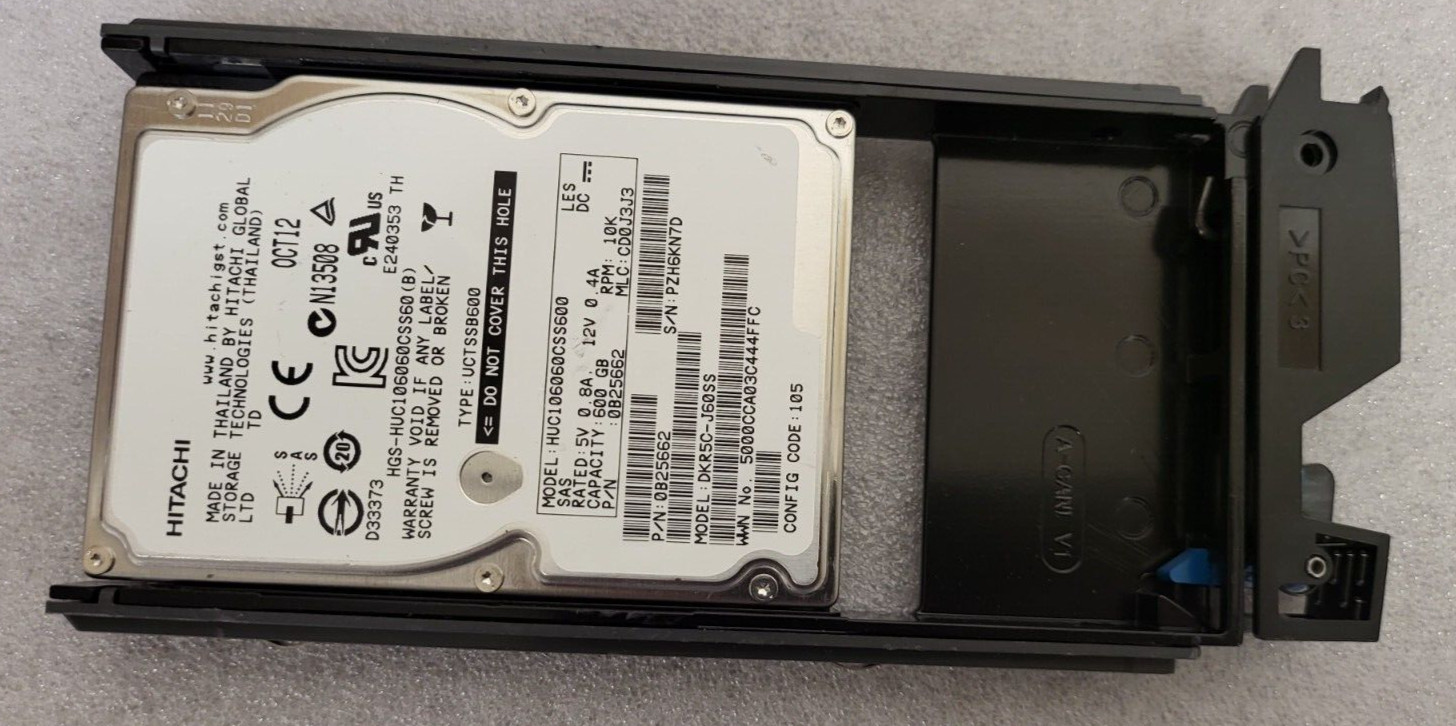 3282389-A HITACHI HARD DRIVE 600GB 10K 2.5 SAS HOT-SWAP AMF600 TESTED US SELLER