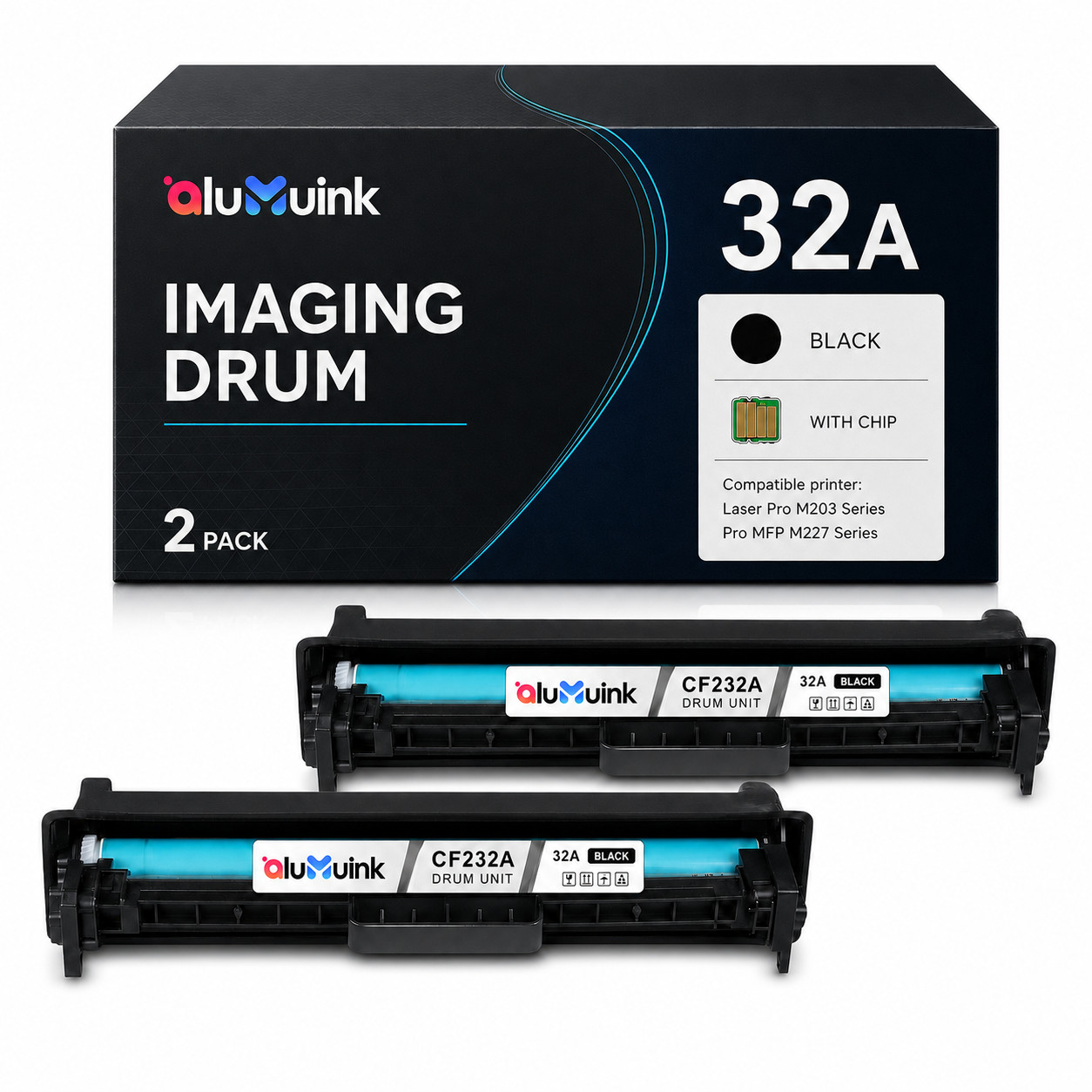 32A-CF232A Drum Black Drum Unit Compatible for  M203d M227 Series M227sdn M203dn