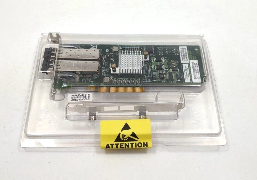 Lot of 2 Brocade BR-425-0010 Dual Port Fibre Channel Host Bus Adapter 4.0Gbps
