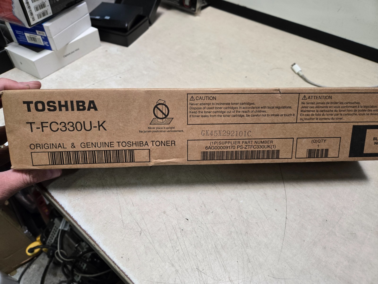 GENUINE TOSHIBA T-FC330U-K BLACK TONER CARTRIDGE SEALED