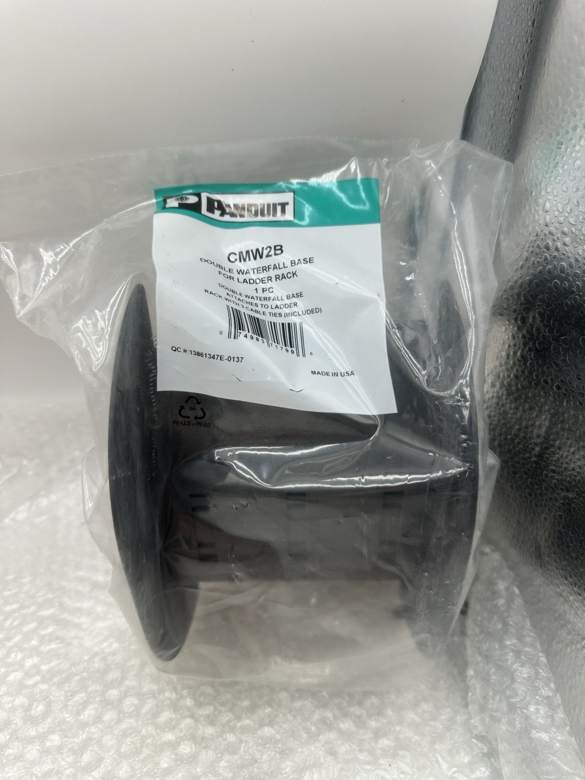 Panduit CMW2B Cable Bend Radius 8.40" Black Glass-filled Nylon