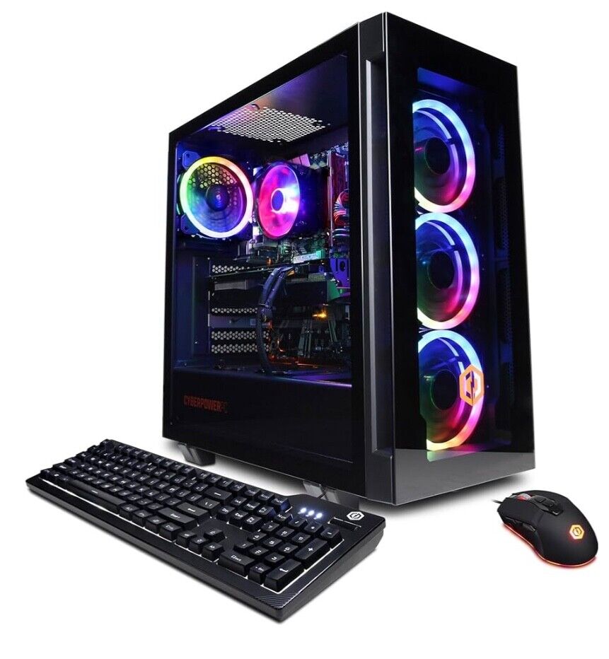 CyberpowerPC Gamer Master Gaming PC, AMD Ryzen 5 7600 3.8GHz, GeForce RTX 4060 8