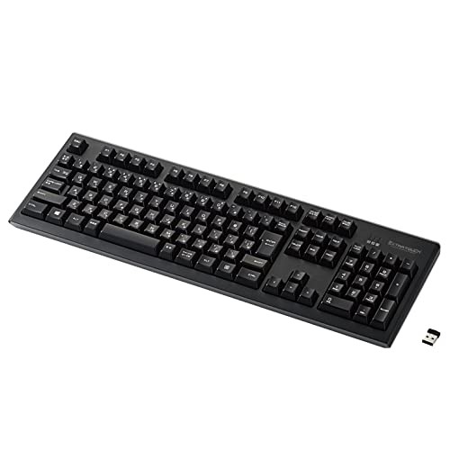 ELECOM TK-FDM063 Series Wireless 2.4 GHz Full Keyboard  108 Keys  Full Size USB