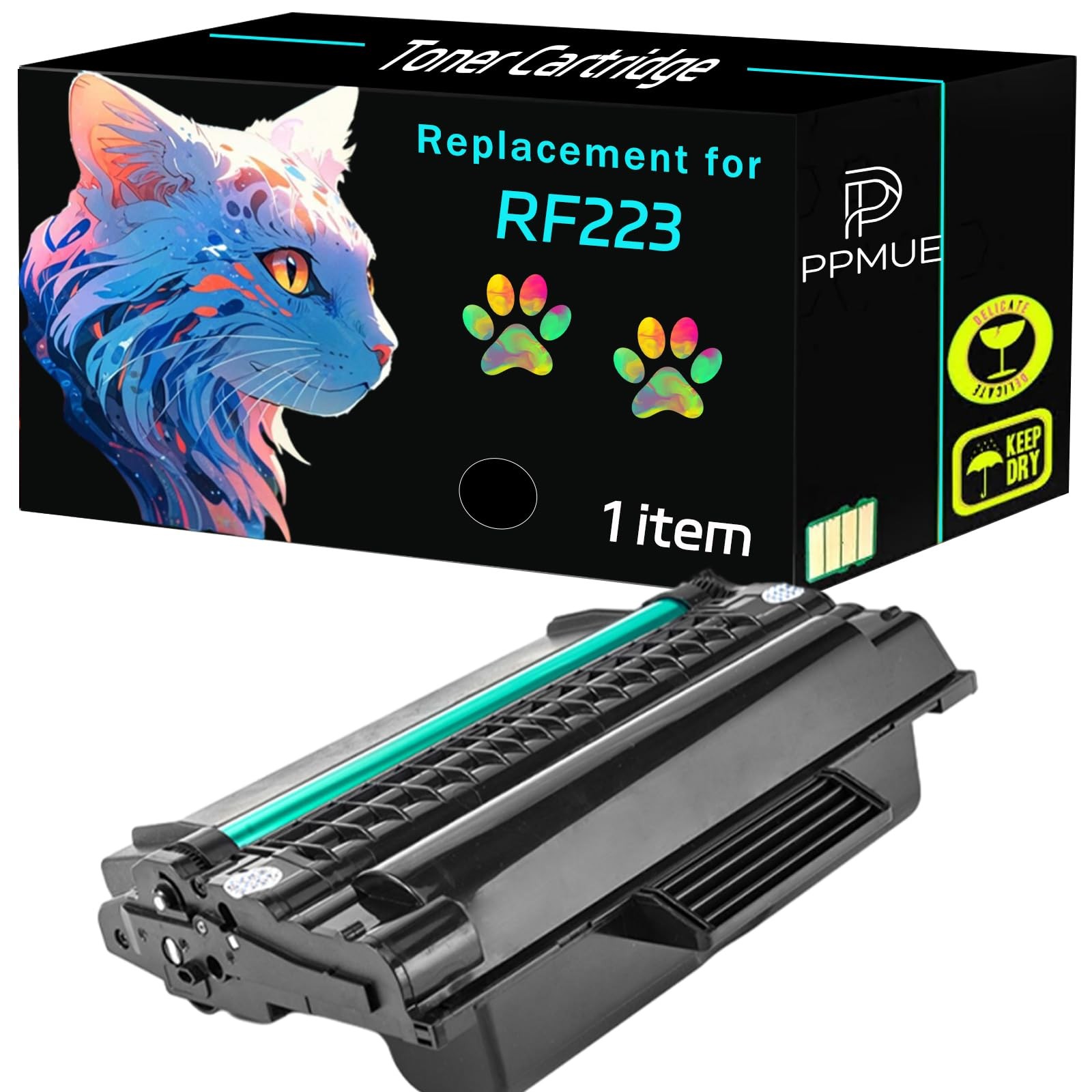 PPMUE RF223 High Yield Toner for Dell 1815dn 1815 1815n Black 1-Pack