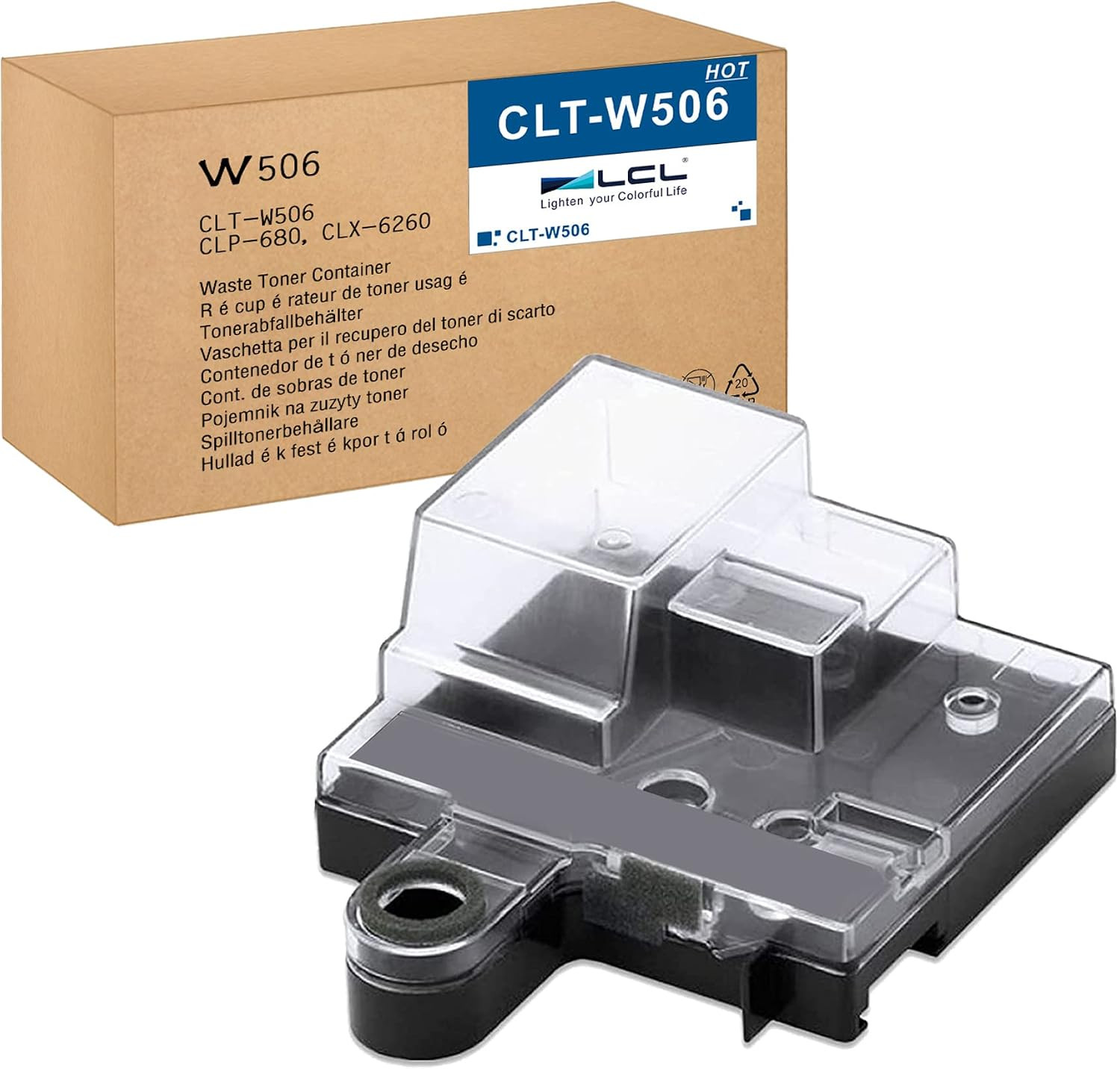 Compatible Waste Toner Box Container Replacement for CLT-W506 SU437A for Samsung