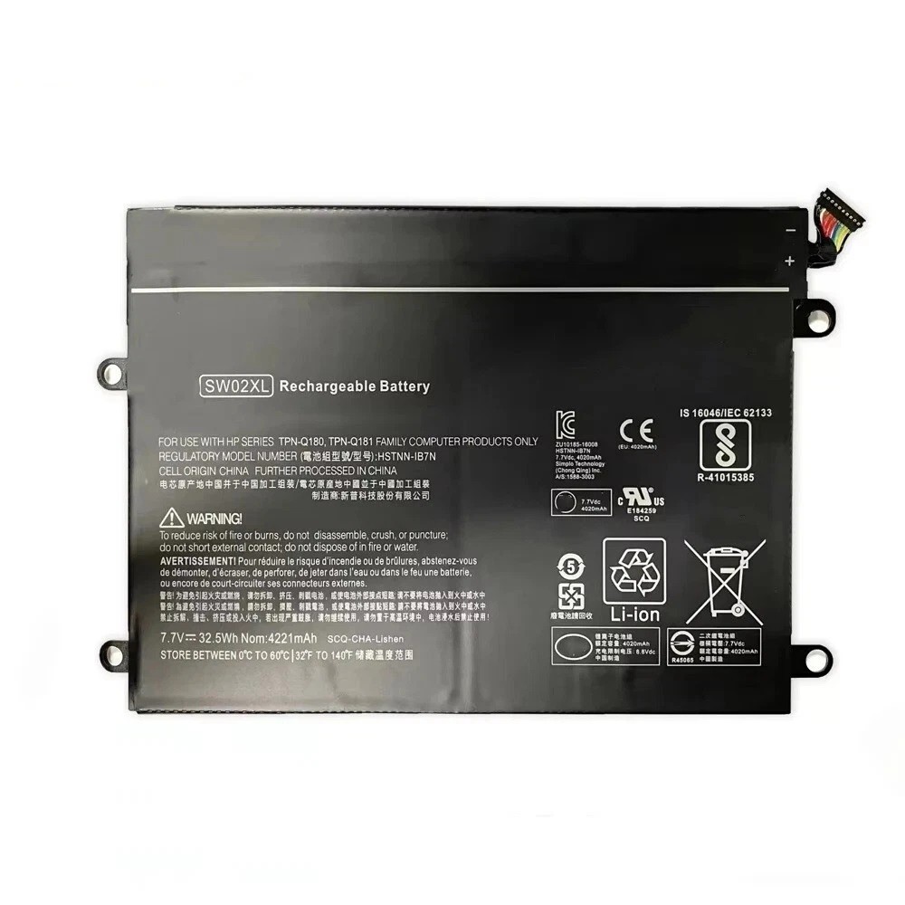 New SW02XL Battery for HP Notebook X2 210 G2 X2 10-P018WM 10-P 889517-855