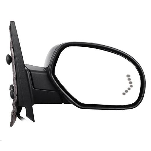 Heated Power Passenger Side Door Mirror with Amber Turn Signal & Puddle - Puddle