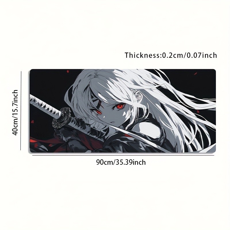 1pc Large-sized Esports Gaming Mouse Pad with an Artistic Design of a Characte
