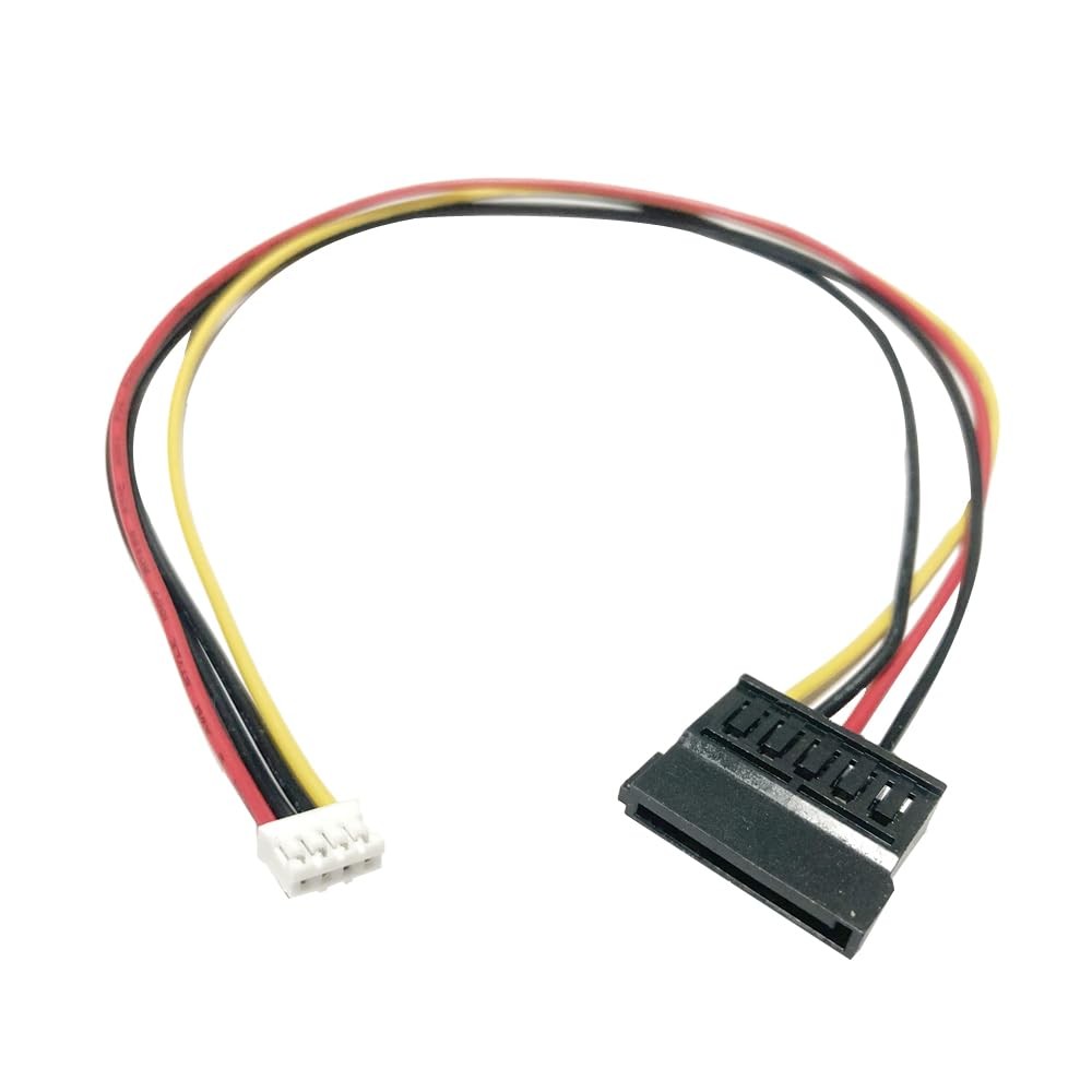 PH 2.0mm 4Pin to 15Pin HDD SATA Power Cable Adapter Cable SATA15Pin Female to 4P