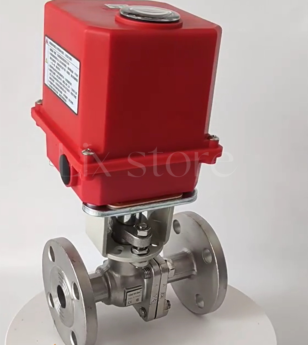 QTY:1 new  R-5-32F DN32 Stainless Steel 304 Electric Flanged Ball Valve