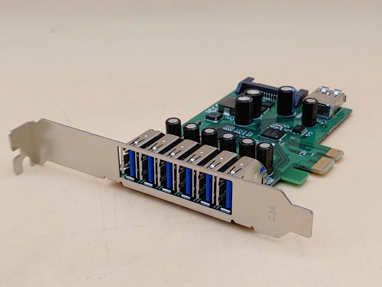 StarTech.com 7-Port PCI Express USB 3.0 Card **Full-Height** (PEXUSB3S7)