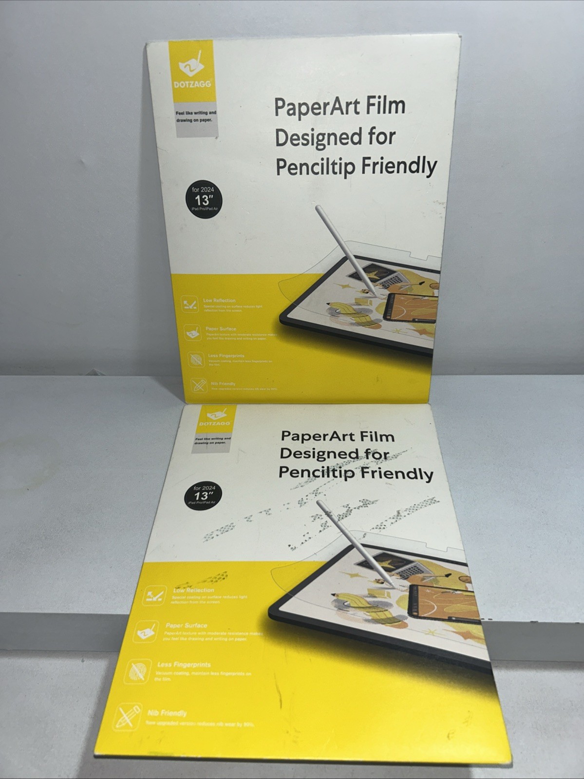 2 Sealed Paper Art Film For Pencil Tip Friendly 13”, 2 Each Pack 