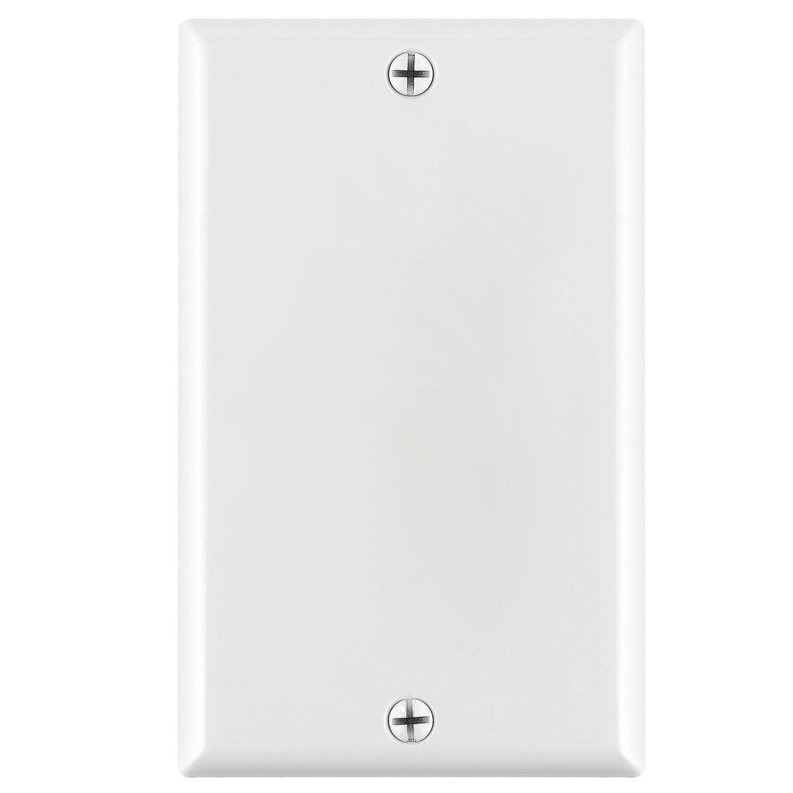 Blank Wall Plate Cover Single 1 Gang White NoOutlet Decorate Faceplate Wallplate