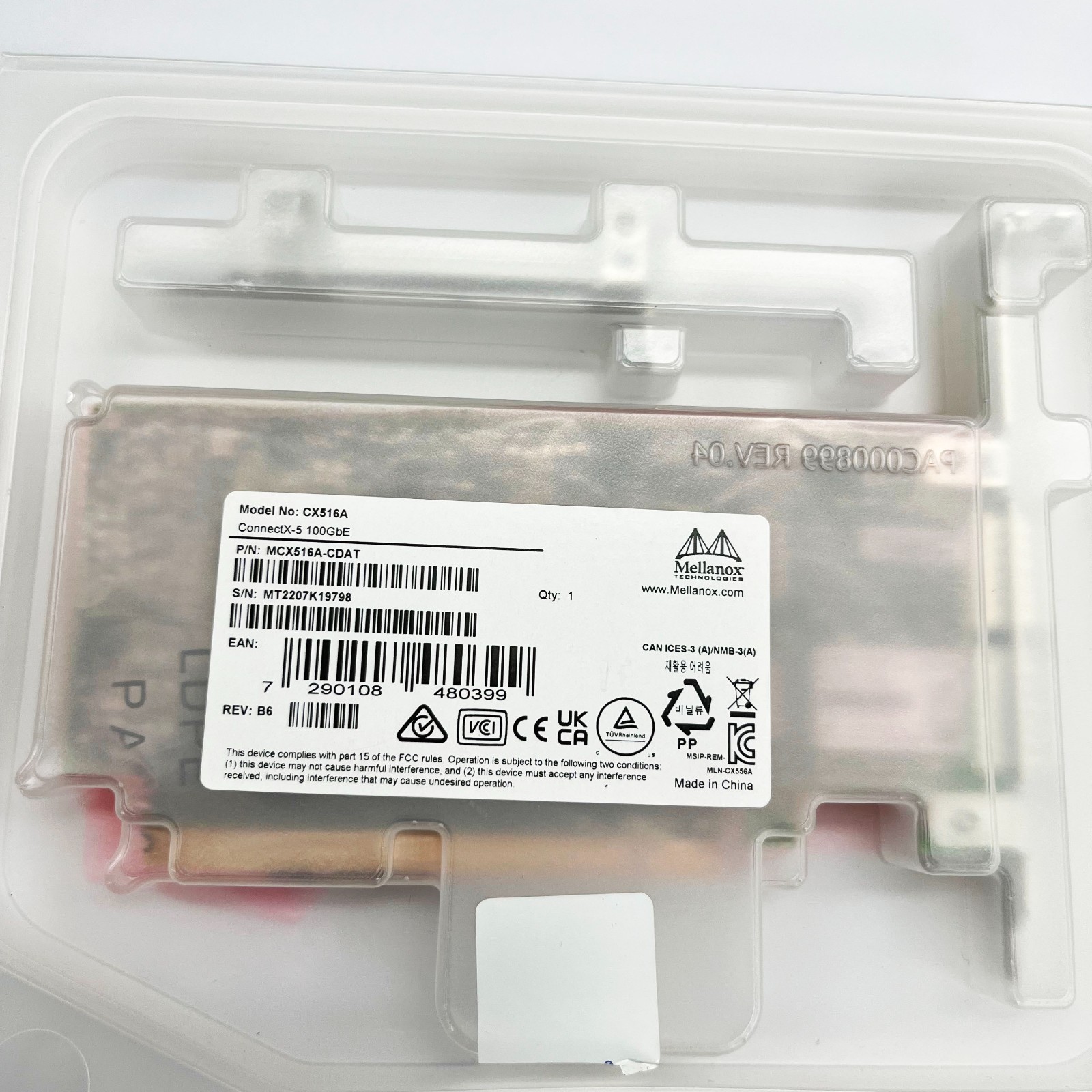 Mellanox MCX516A-CDAT Genuine CX516A 100GbE 2-Port Network Adapter SEALED