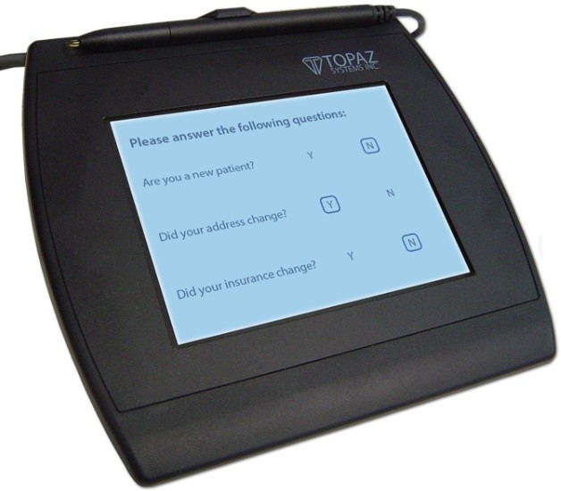 TOPAZ T-LBK766SE-BHSB-R  USB 4X5 LCD SignatureGEM CAPTURE PAD - 1 YEAR WARRANTY
