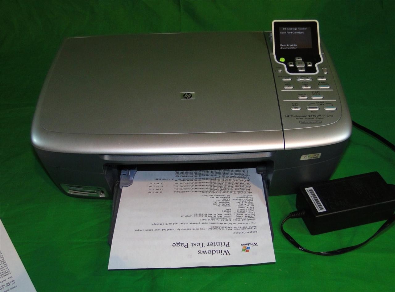 HP Photosmart 2575 All-In-One Inkjet Printer