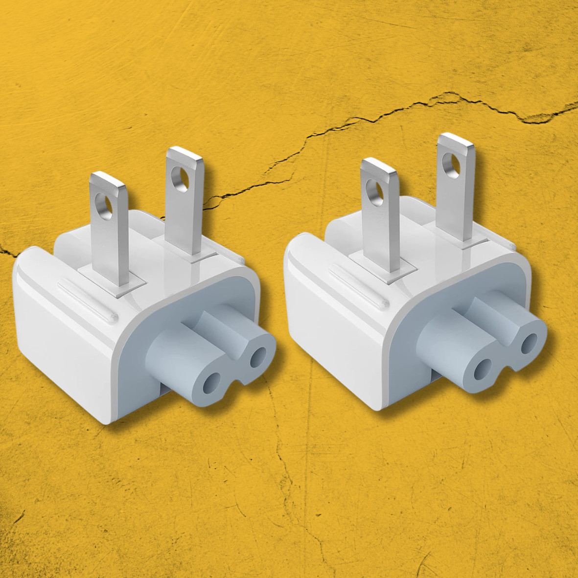 2 x Apple A1555 Duckhead US Prong Plug MagSafe Adapter 45W 60W 85W