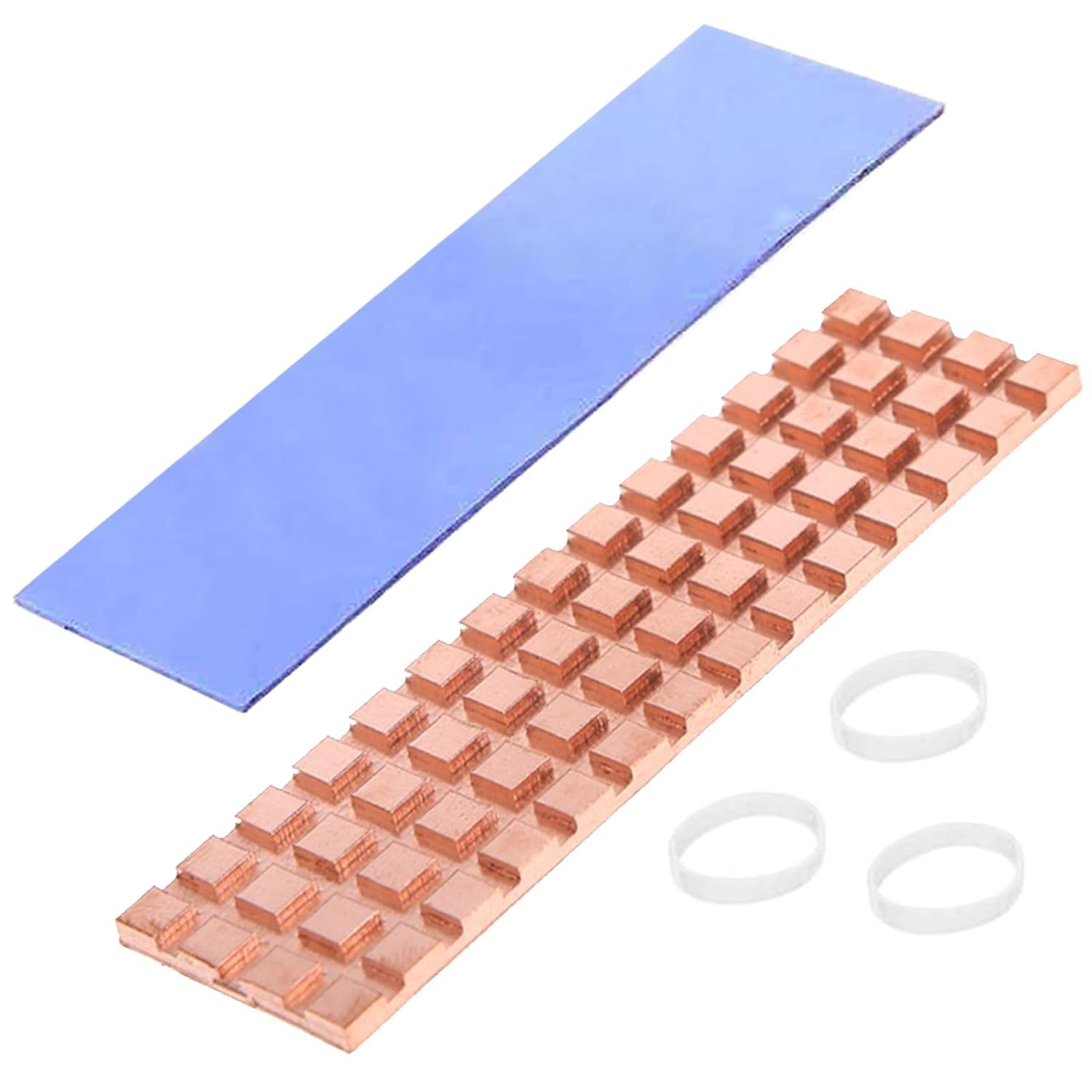 M.2 Heatsink 67x18x1.5mm Pure Copper for Cooling 2280 M2 SSD NGFF NVMe Laptop, w