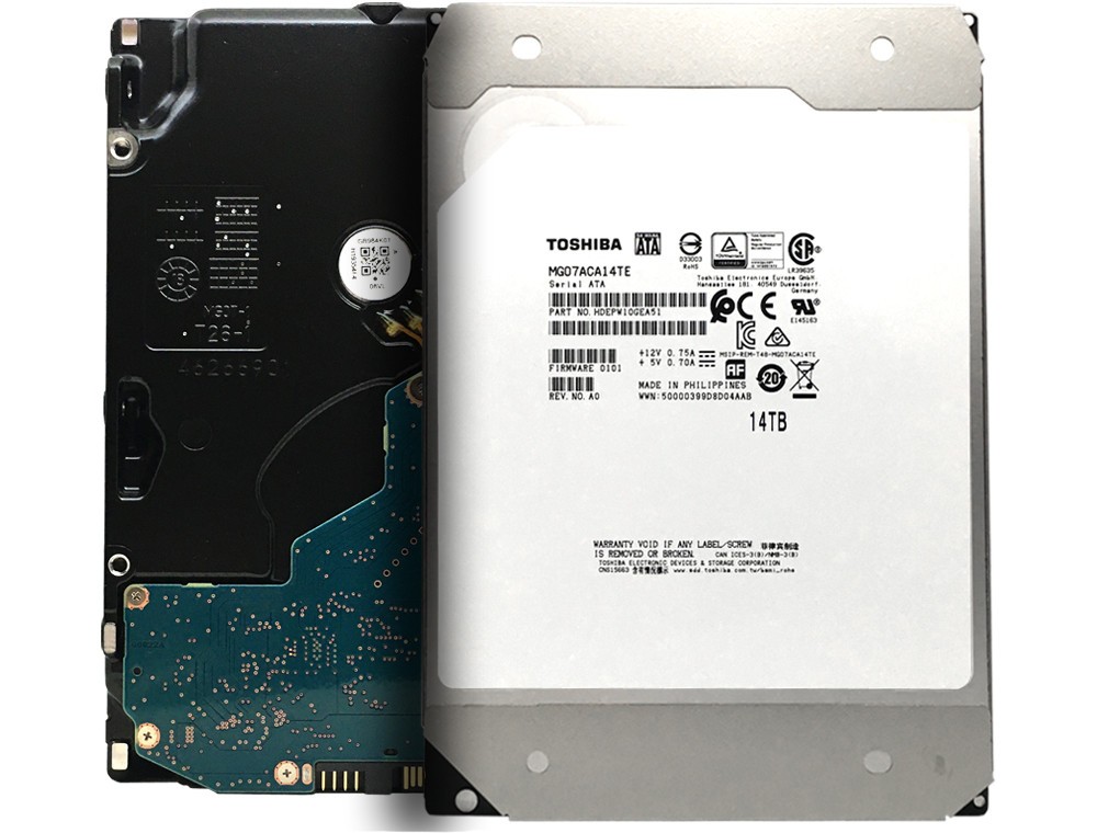 Toshiba 14TB MG07ACA14TE 256MB 7200RPM SATA 6.0Gb/s 3.5" Internal Enterprise HDD
