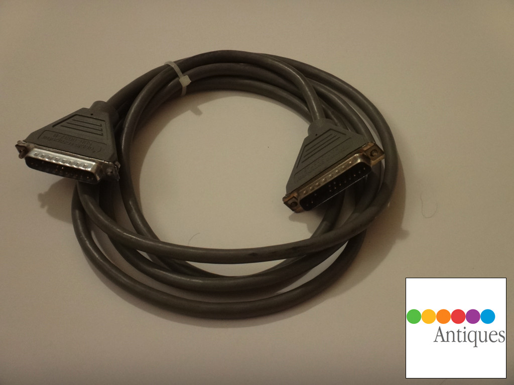 Apple II to Serial Modem DB-25 Serial Data Cable 590-0037-B RARE Vintage