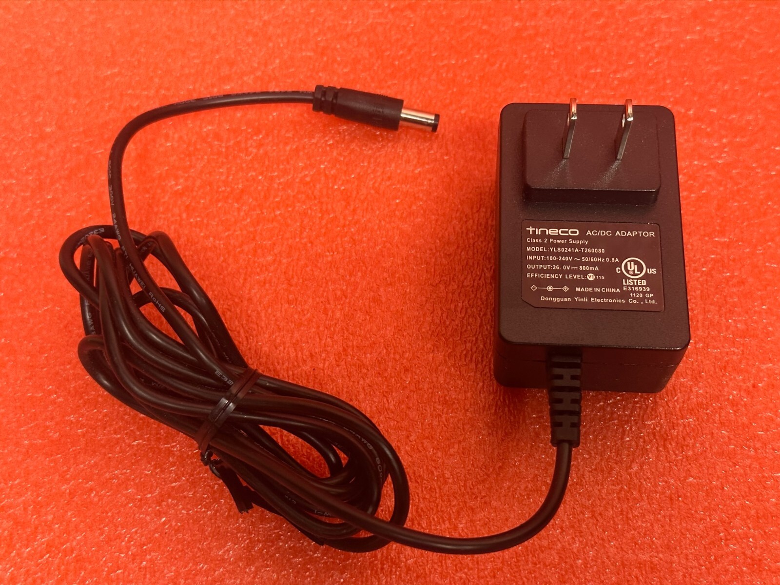 Genuine Tineco Power Supply YLS0241A-T260080 26V 800mA AC/DC Adpater A10 A11 #2