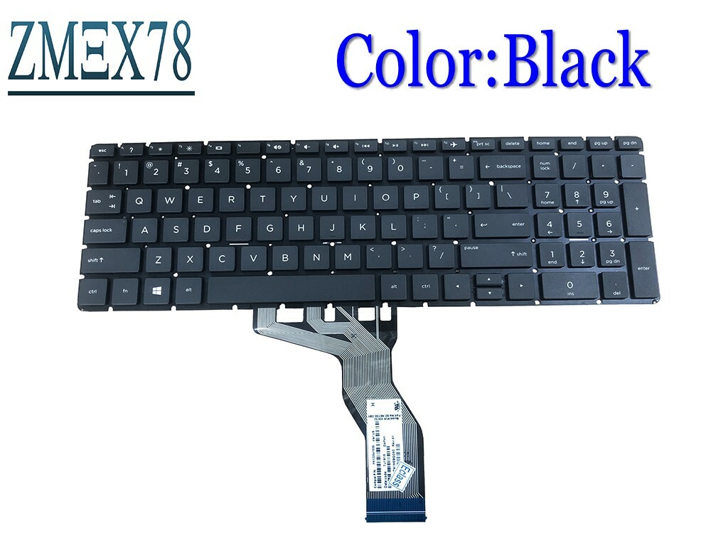 New For HP 17-ak000 17-ak013dx 17-ak012ds 17-ak010nr Notebook Black Keyboard