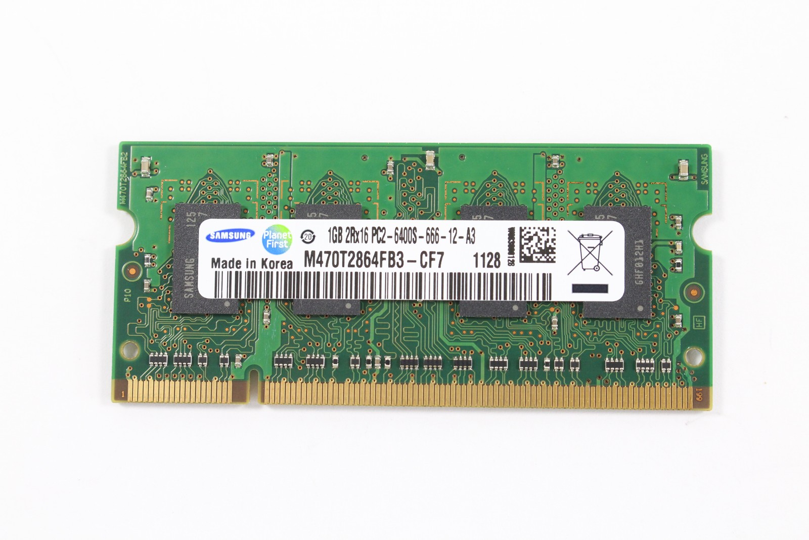 Samsung M470T2864FB3-CF7 1GB PC2-6400 DDR2-800MHz SoDimm CL6 Laptop Memory W270K