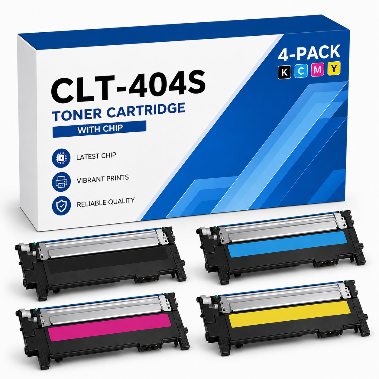 CLT-404S 4PK Toner Cartridge Set for SL-C430 C432W C480FW C482FW C483FW Samsung