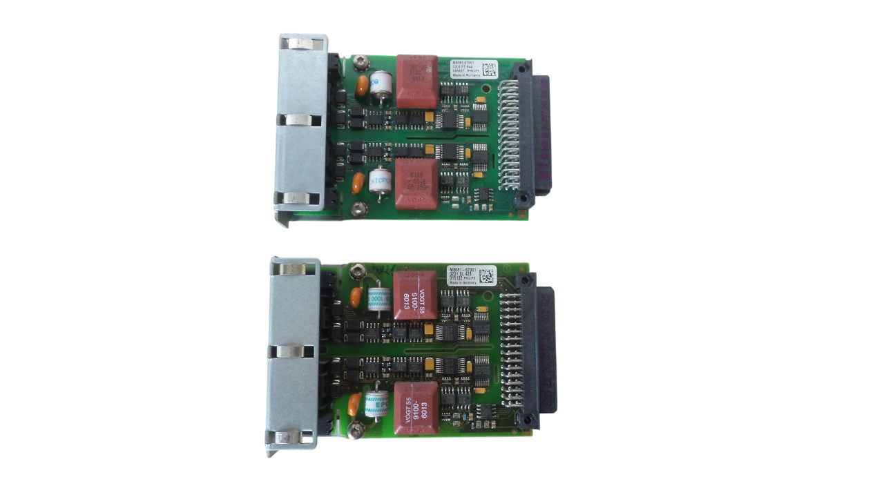 Lot Of 2 Philips M8081-67001 Dual(2-Port) Interface card Intellivue