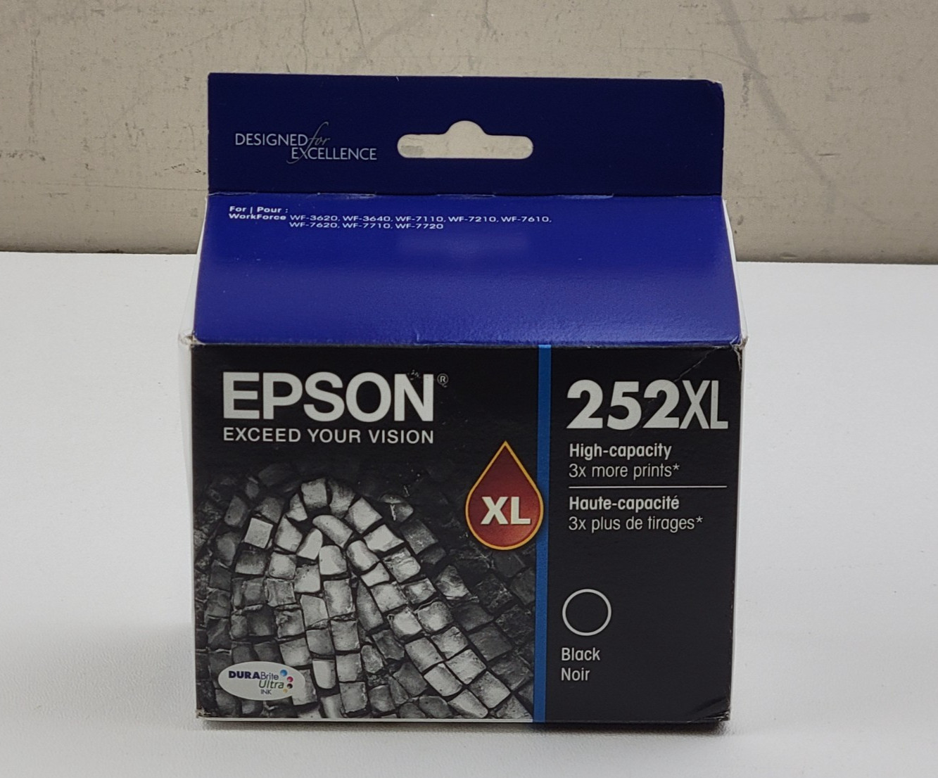 NEW Genuine Epson 252XL Black High Capacity Ink Cartridge EXP October 2024