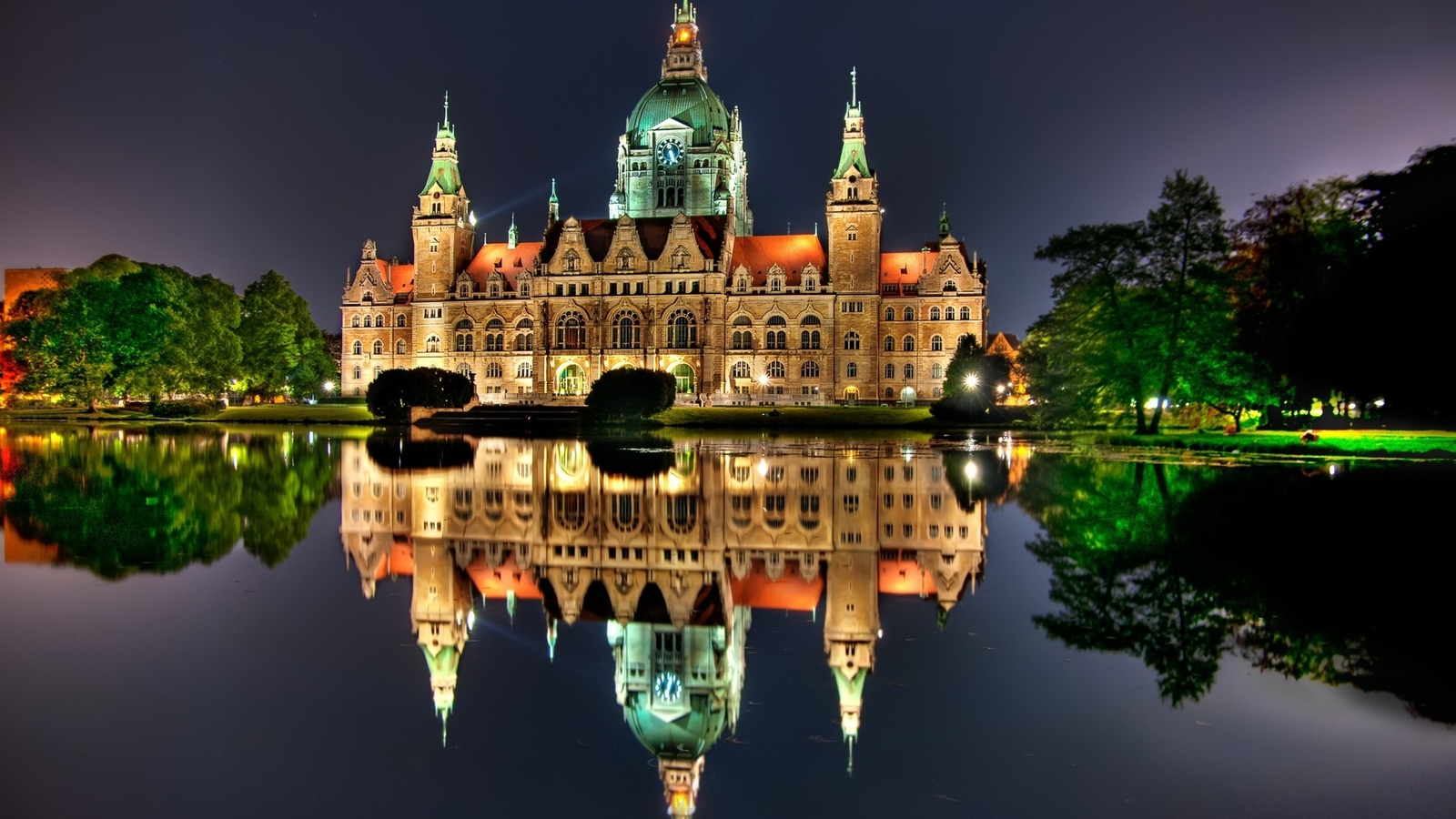 Landscape architecture city cityscape germany water old Custom Gaming Mat Desk