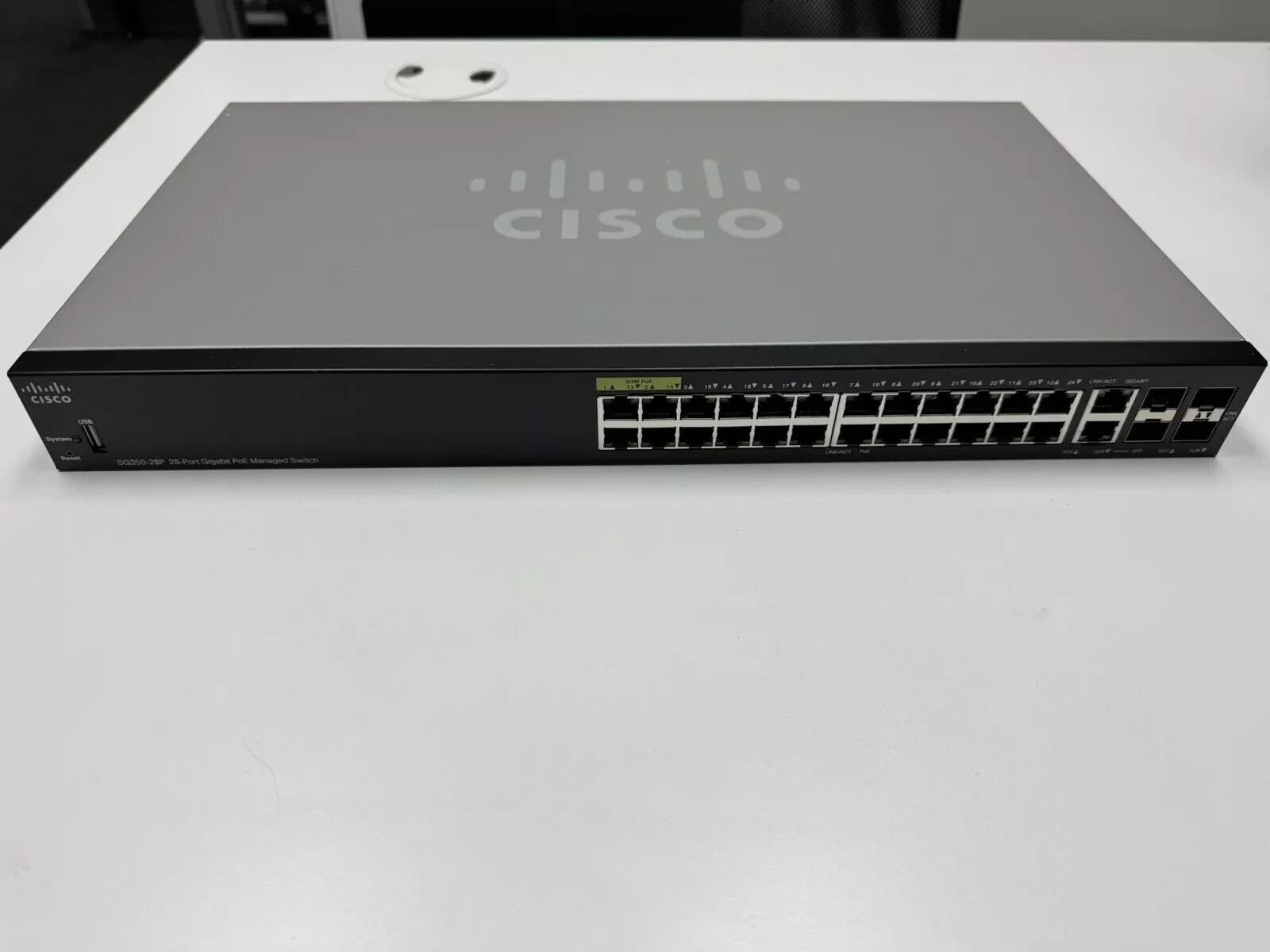 Cisco SG350-28P Gigabit 28-Port PoE Managed Switch SG350-28P-K9